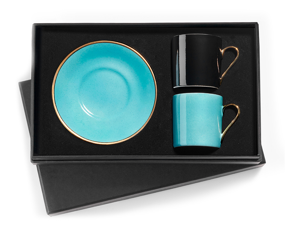 Ensemble De Thé Turc 4 Tasses + Théière + Plateau - Design Vintage Bronze, Métal | Pour Maison, Bureau, Décoration